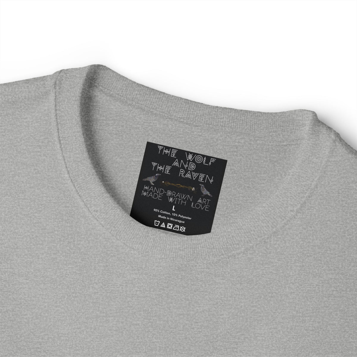 The Wolf And The Raven – The Stag Hand-Drawn Graphic Tee | Forest Art Oversized Boxy T-Shirt