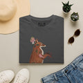 The Wolf And The Raven – The Fox Hand-Drawn Graphic Tee | Forest Art Unisex T-Shirt